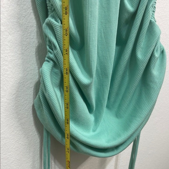 Betsey Johnson Mint Green Ruched Bodycon Maxi Dress NWT - Picture 6 of 7